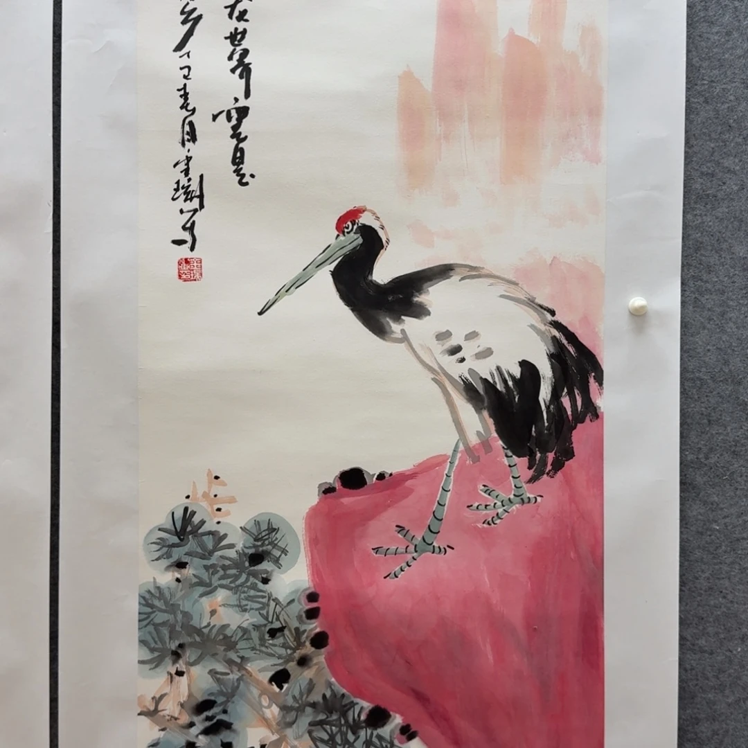 国画姚金瑞100x50花鸟作品