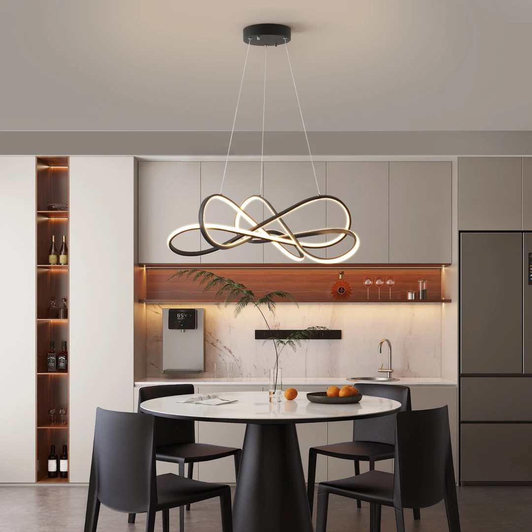 吊灯餐厅吊灯家用2025新款创意现代简约灯具大气上档次轻奢中灯具