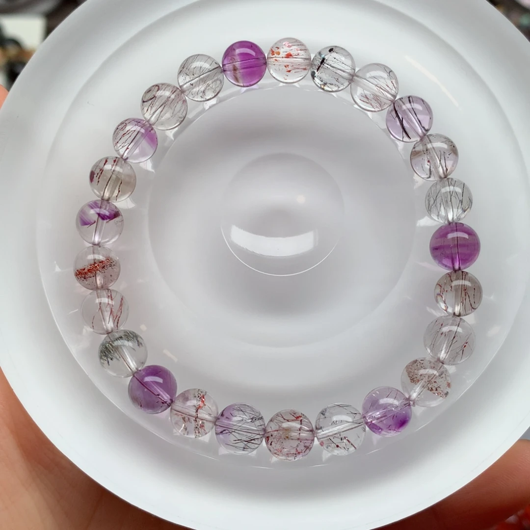 水晶手链未镶嵌超七7.5