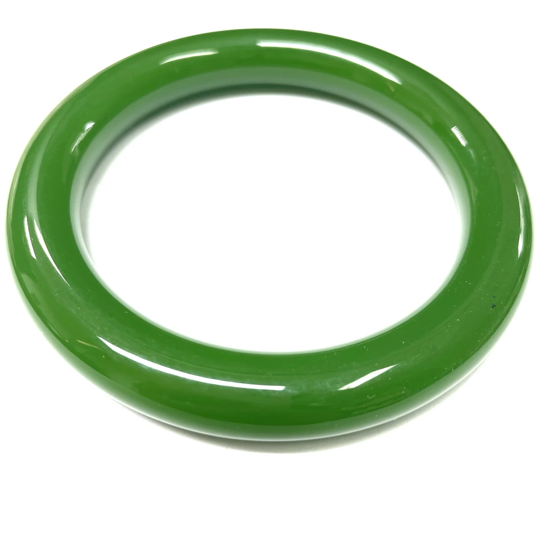 A208号绿色胖圆条手镯