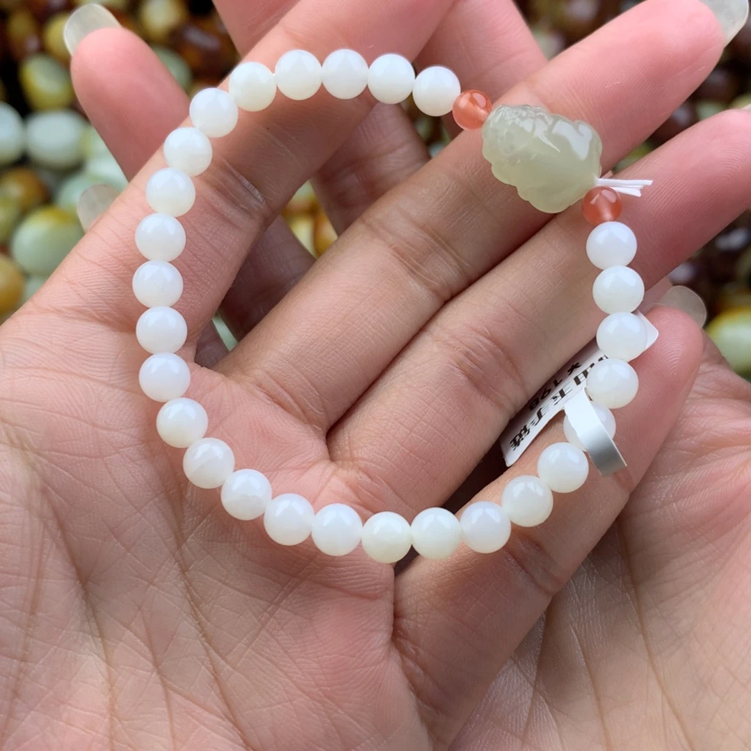 和田玉未镶嵌手链