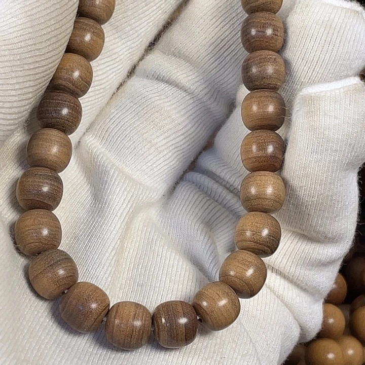 리***양檀香木老山檀横纹黑肉7.5×8手串