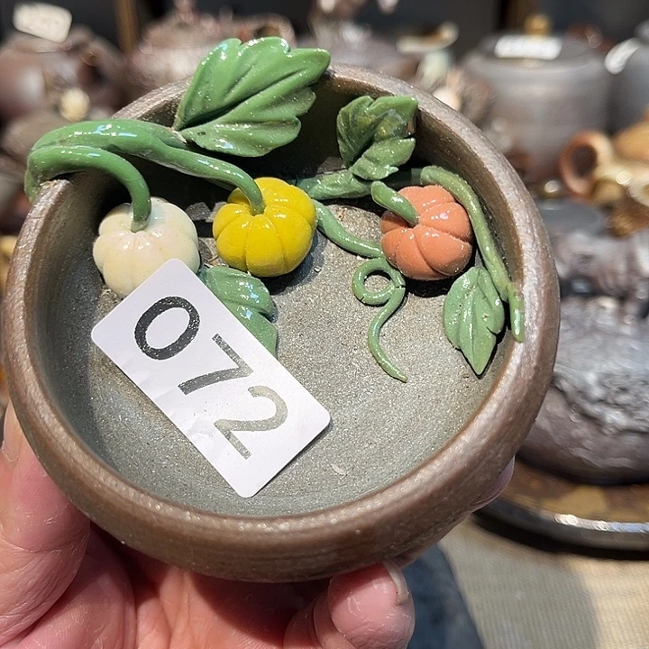 柴烧裸烧茶具放漏72