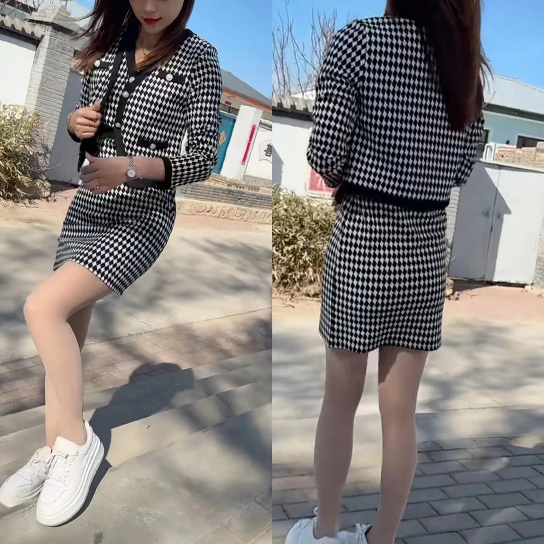 小香风时尚套装极简风休闲风