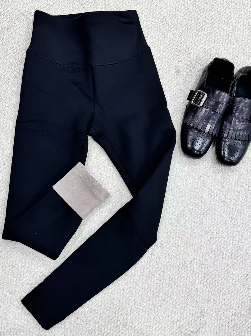 2025新款保暖高腰收腹提臀女鲨鱼裤打底裤加厚运动弹力瑜伽