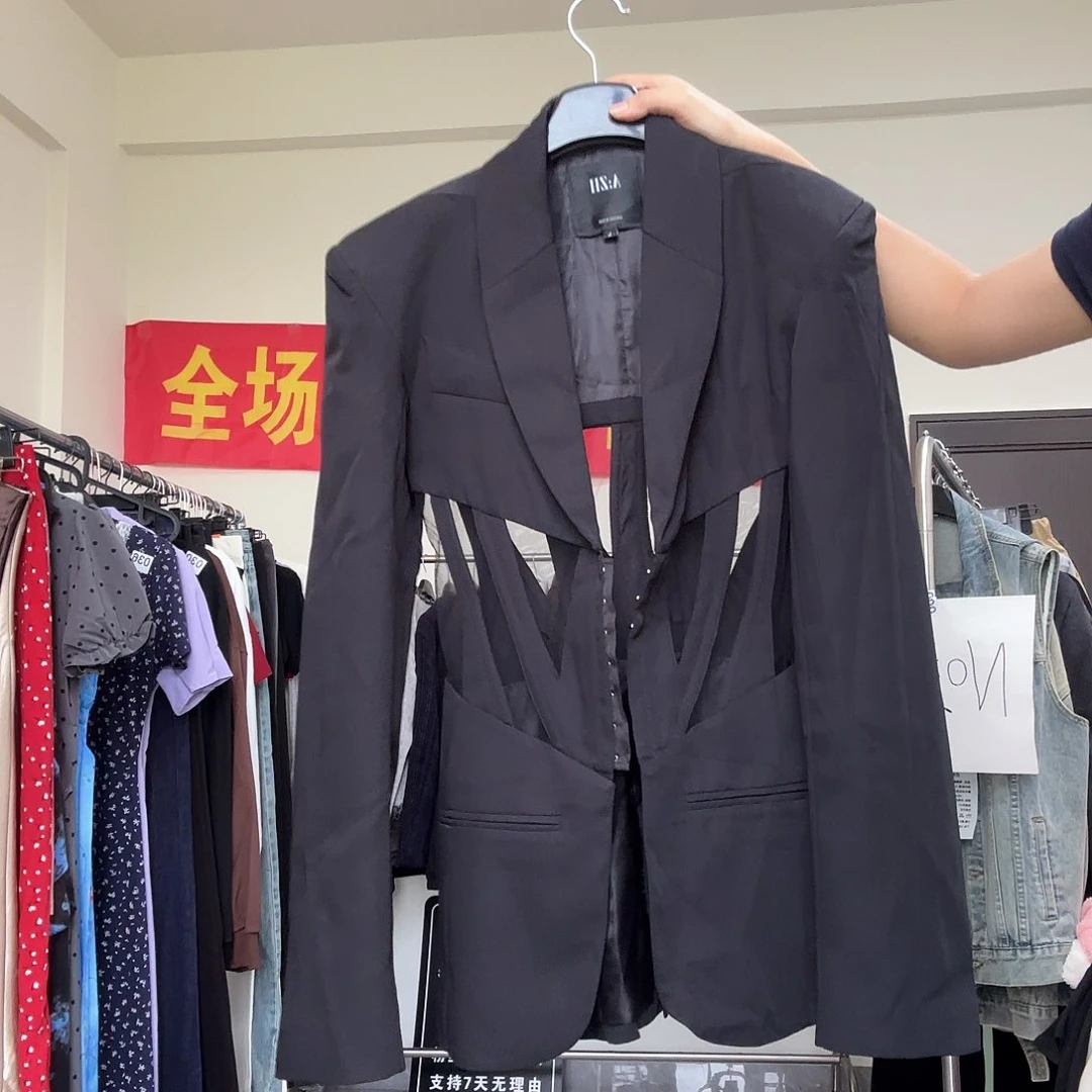 蕾丝西装外套女装