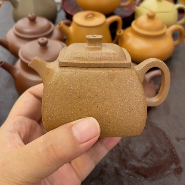 紫砂茶壶黄降坡小坦然