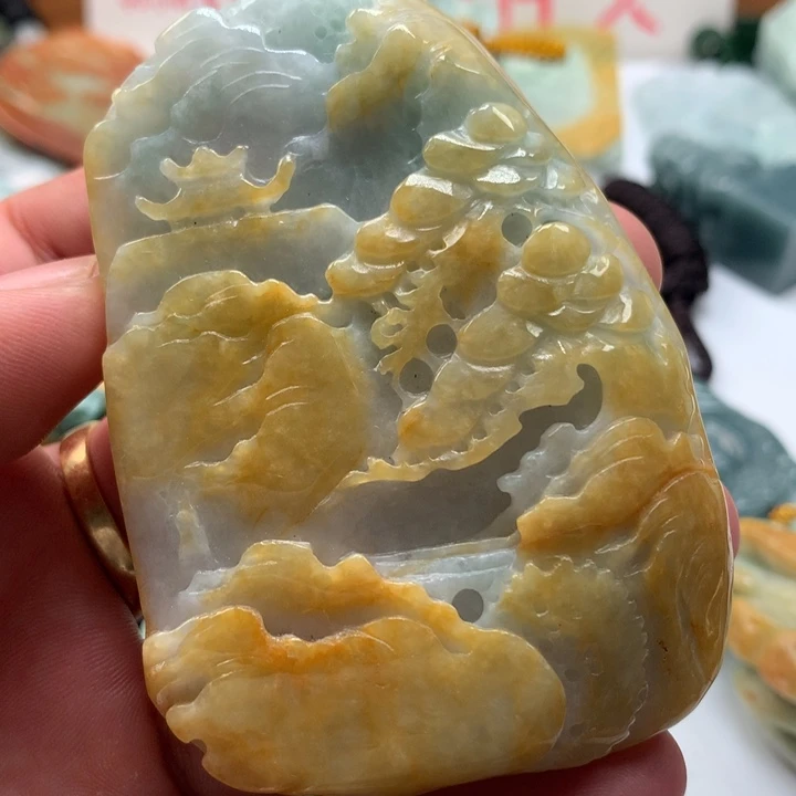 颈饰未镶嵌翡翠保真天然a货翡翠