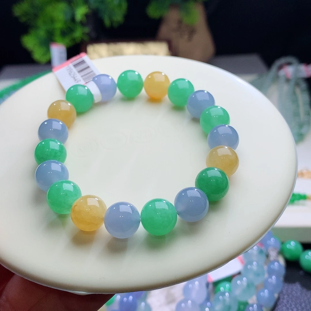 未镶嵌手串翡翠卡10mm