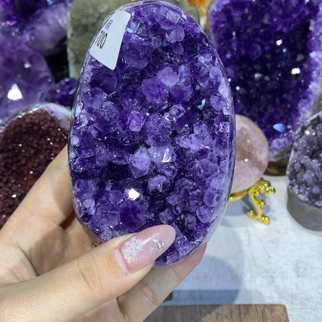 阳***3未镶嵌大型摆件（非配饰）紫晶平板