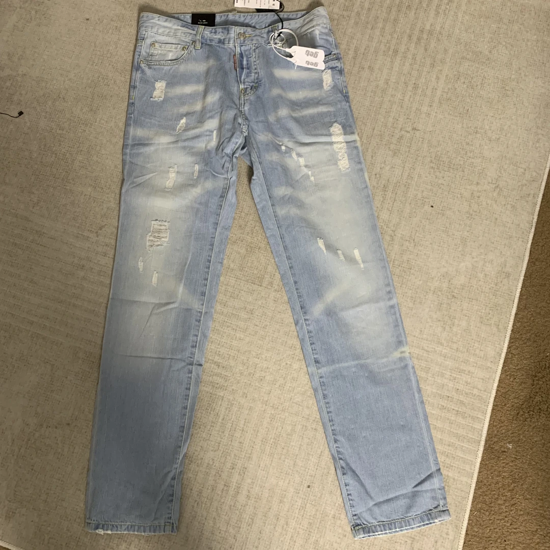 未使用 YSL/圣罗兰 第二次方/浅色水洗牛仔裤全尺码42398