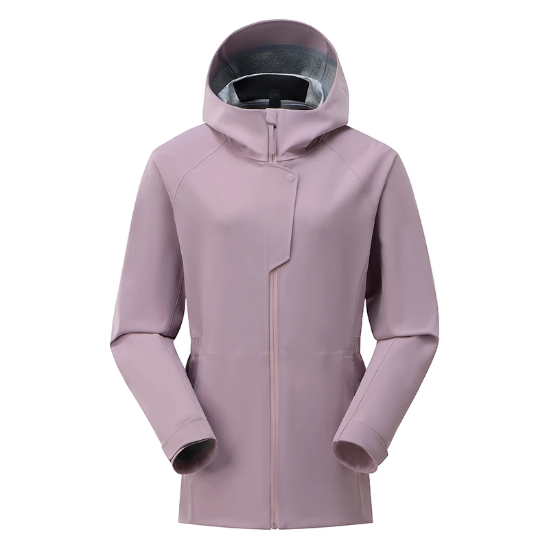 女士轻商务软壳冲锋衣单壳登山防风外套工作服