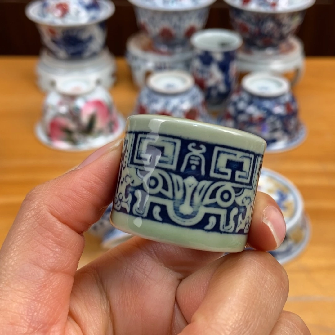 手绘现代茶具非古董