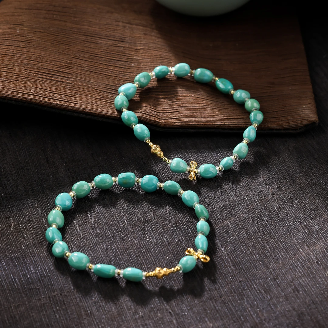 【举石臻选】TA0728-3793-20绿松石手串18k（一件/多样性发）Q