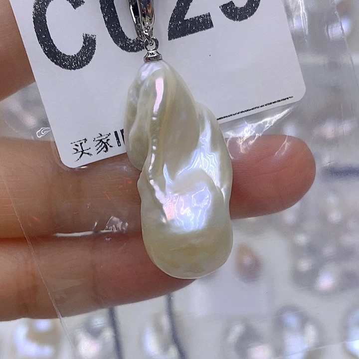 银S925镶嵌颈饰淡水珍珠