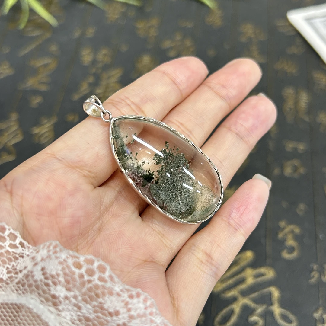 【凰一品】绿幽灵吊坠s925银