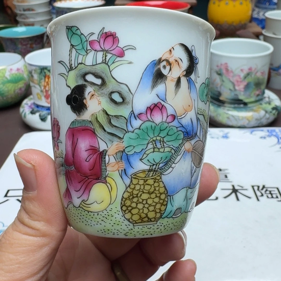 兵***速景德镇手工手绘展示