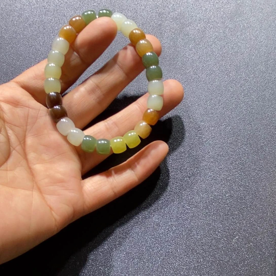 手链未镶嵌和田玉花**声