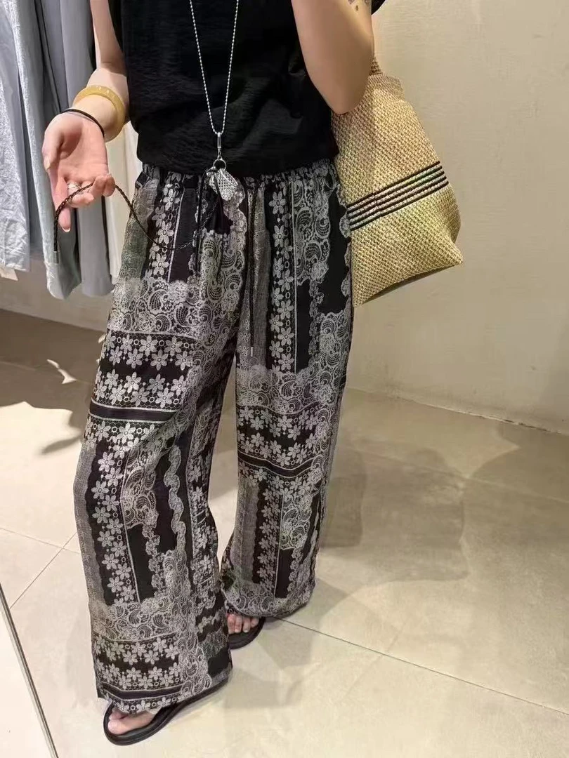 凌云定制8878超凉快宽版阔腿裤