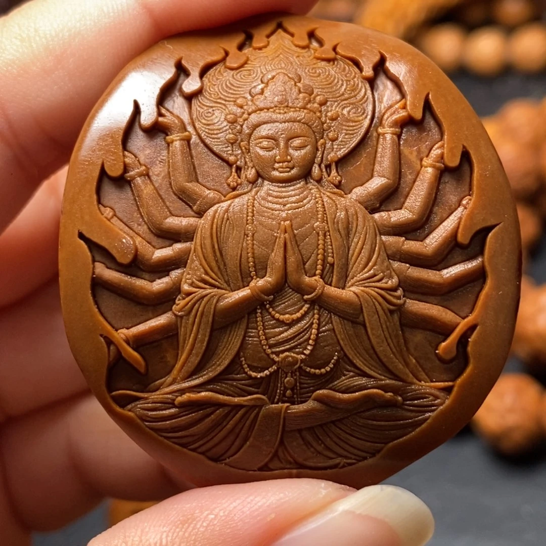 吊坠猴头核桃楠**橄榄