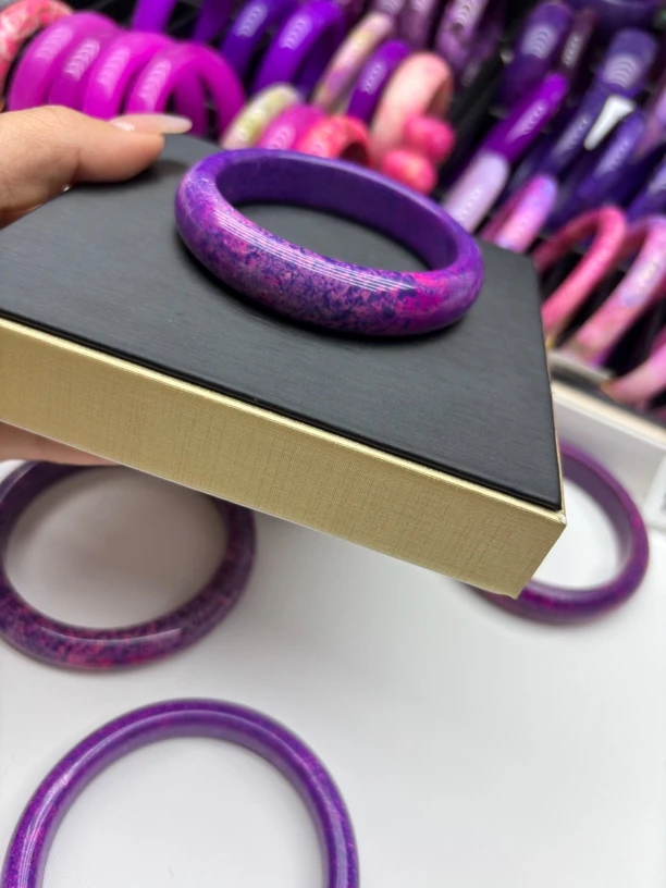 非金属珐琅手镯 A99南非矿区老油料丝绒幻彩手镯