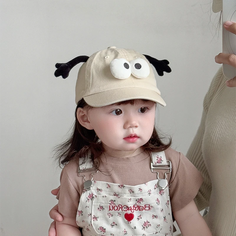 宝宝帽子春秋款可爱搞怪触角棒球帽婴幼儿超萌鸭舌帽出游遮阳帽潮