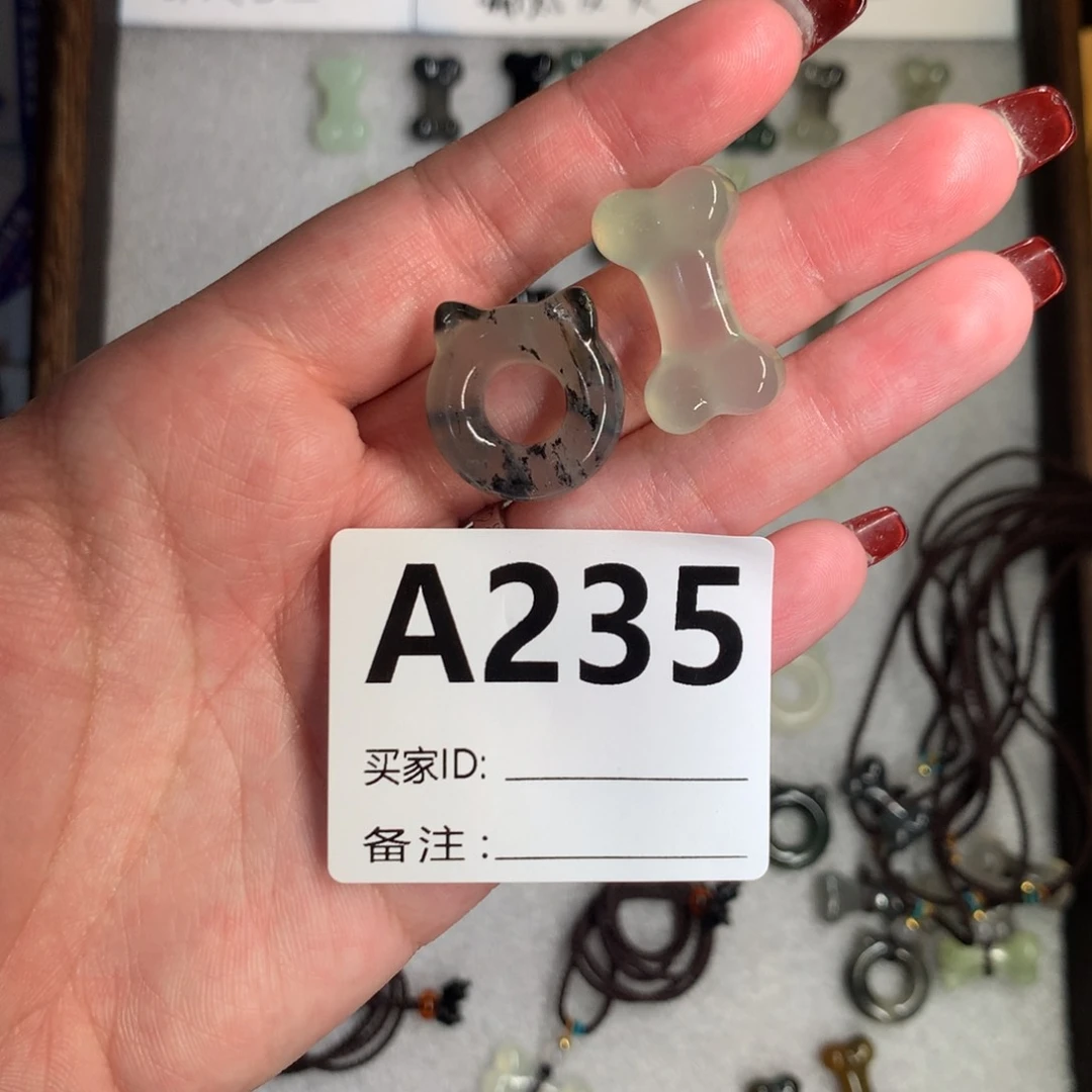 蛇纹石玉颈饰未镶嵌Z*F