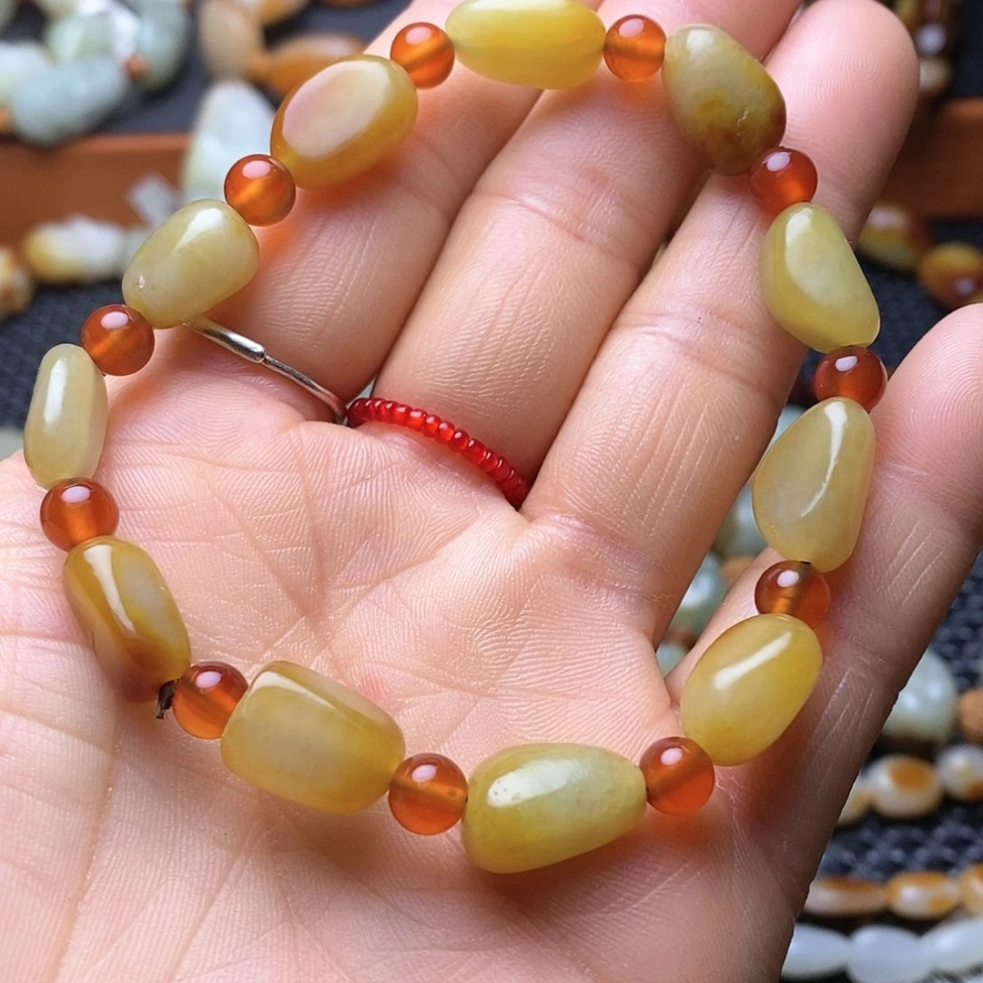 和田玉手链未镶嵌