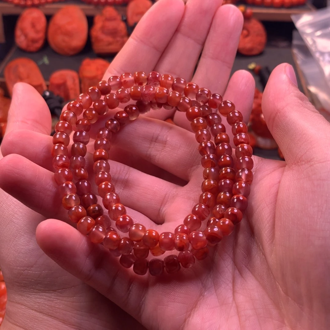 【闪购商品】未镶嵌多圈南红玛瑙