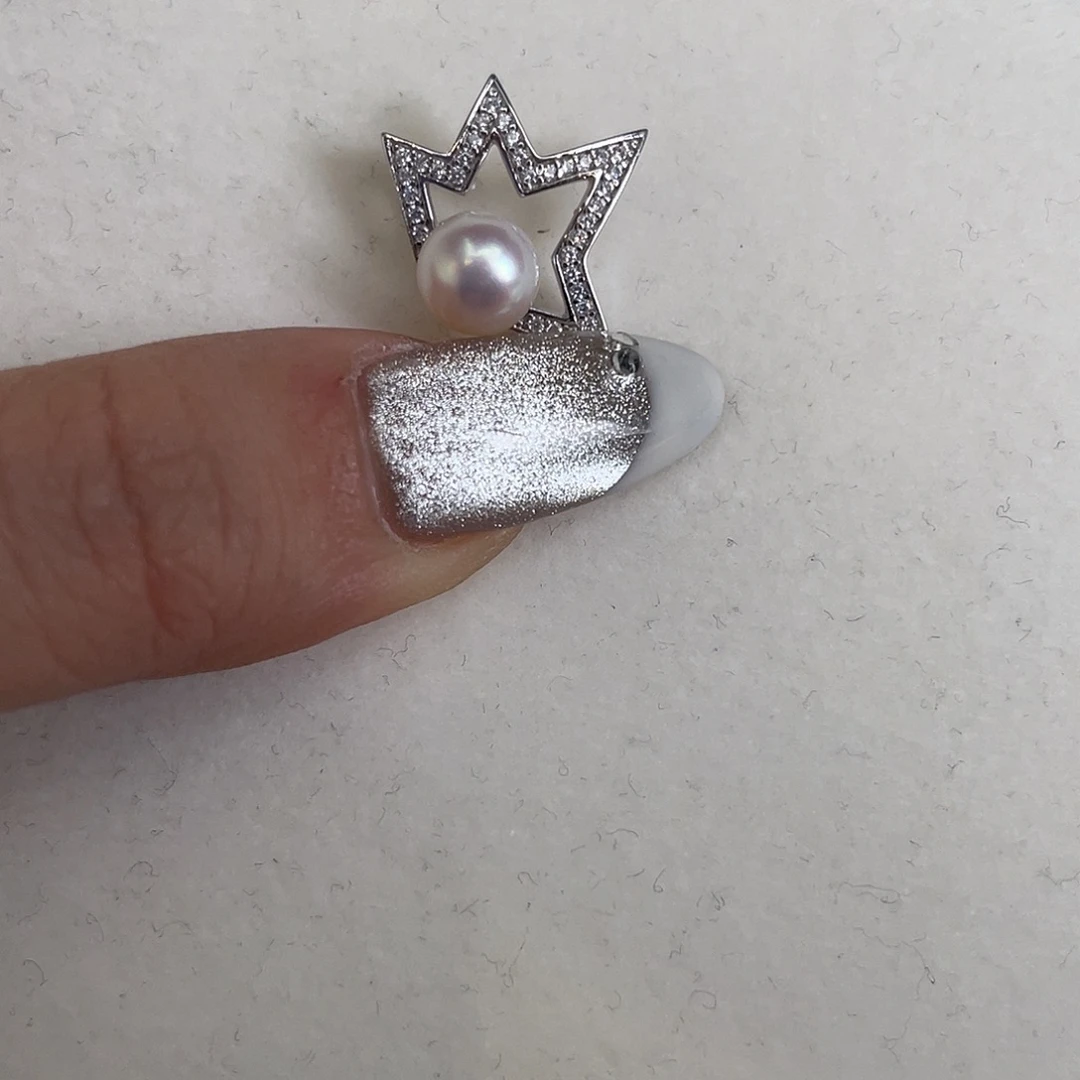 海水珍珠吊坠(不含链)银S925镶嵌