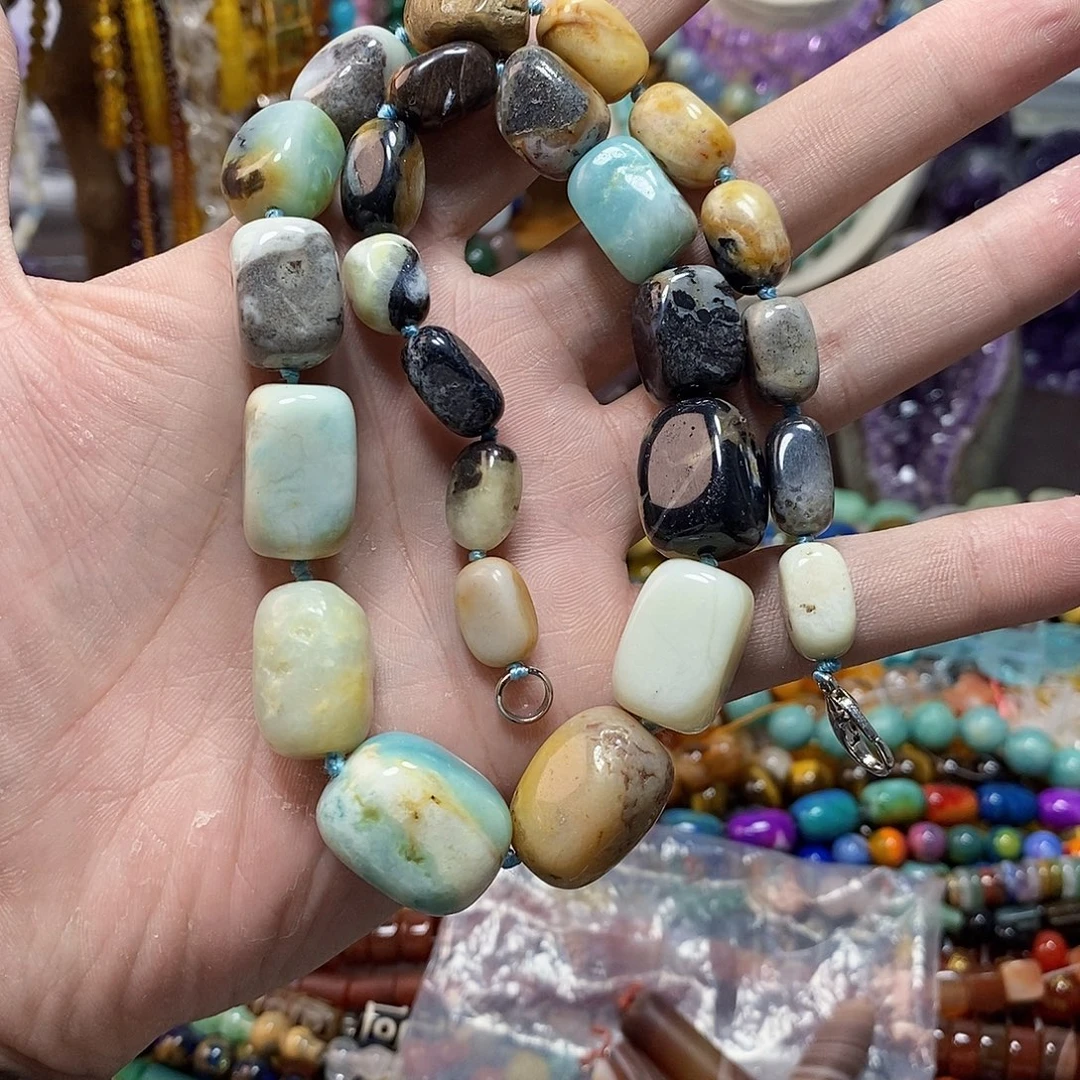 石英质玉未镶嵌，亚马逊随行塔链项链款10-17mm，