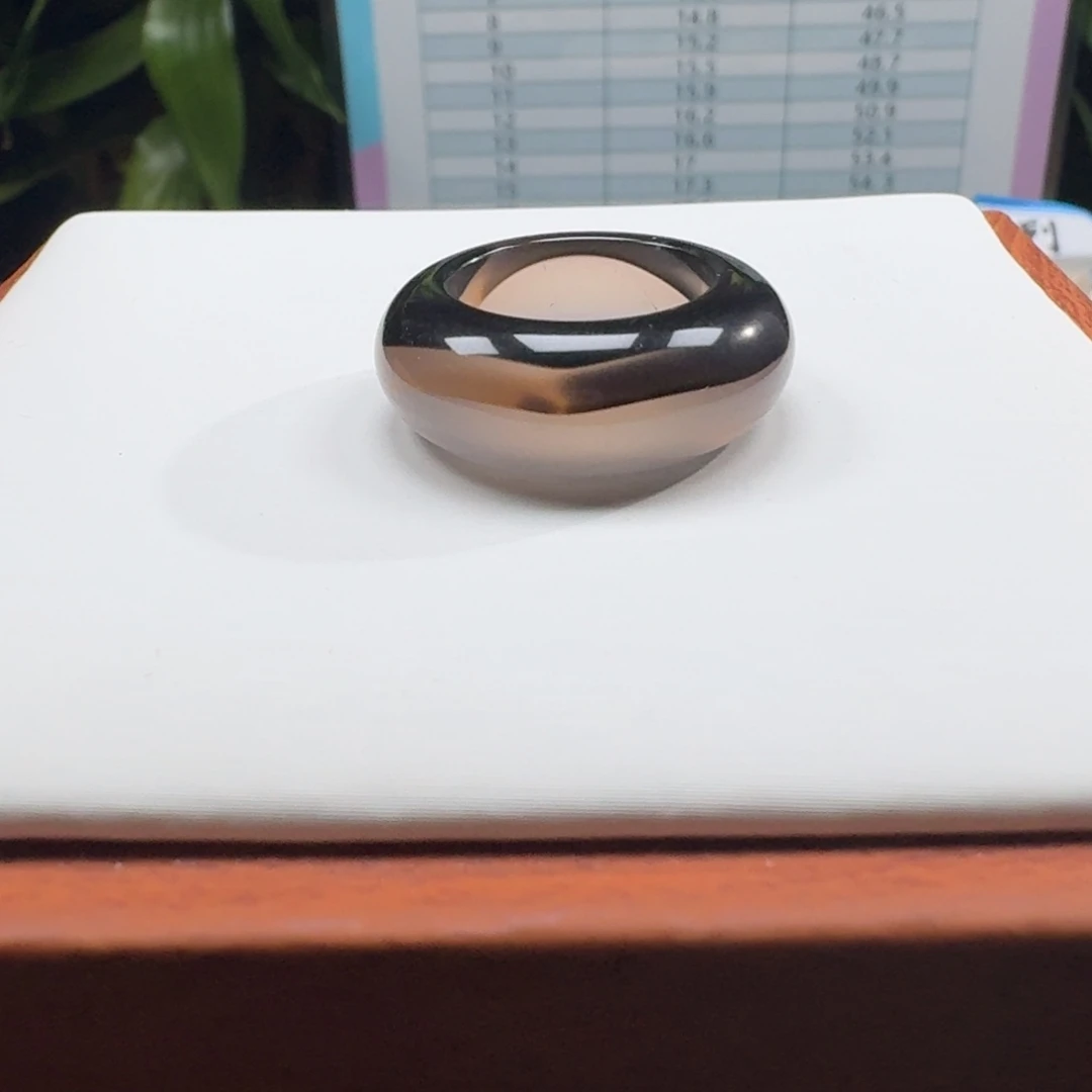 玛瑙/玉髓未镶嵌戒指Z16.4港12