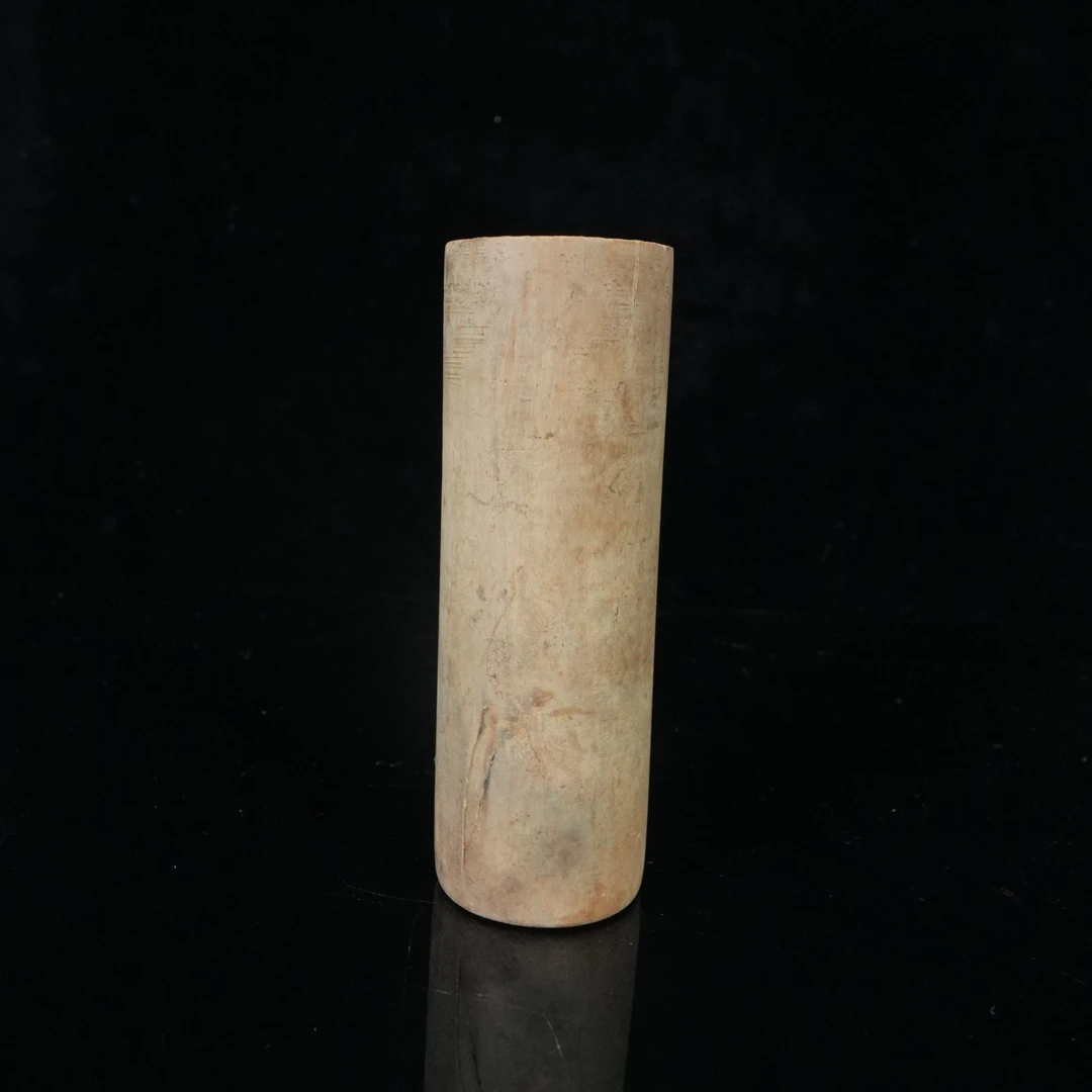 A7684 印度迈索尔老山檀香老物件 12x4.1cm 132g