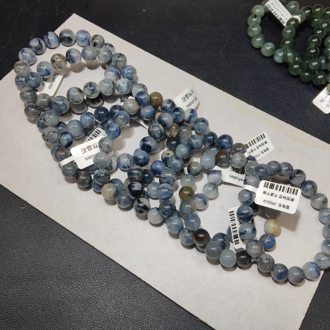 ✨『鲸whales』天然水晶粉紫兔毛绿兔毛蓝兔毛猫眼兔毛（随机发其一）