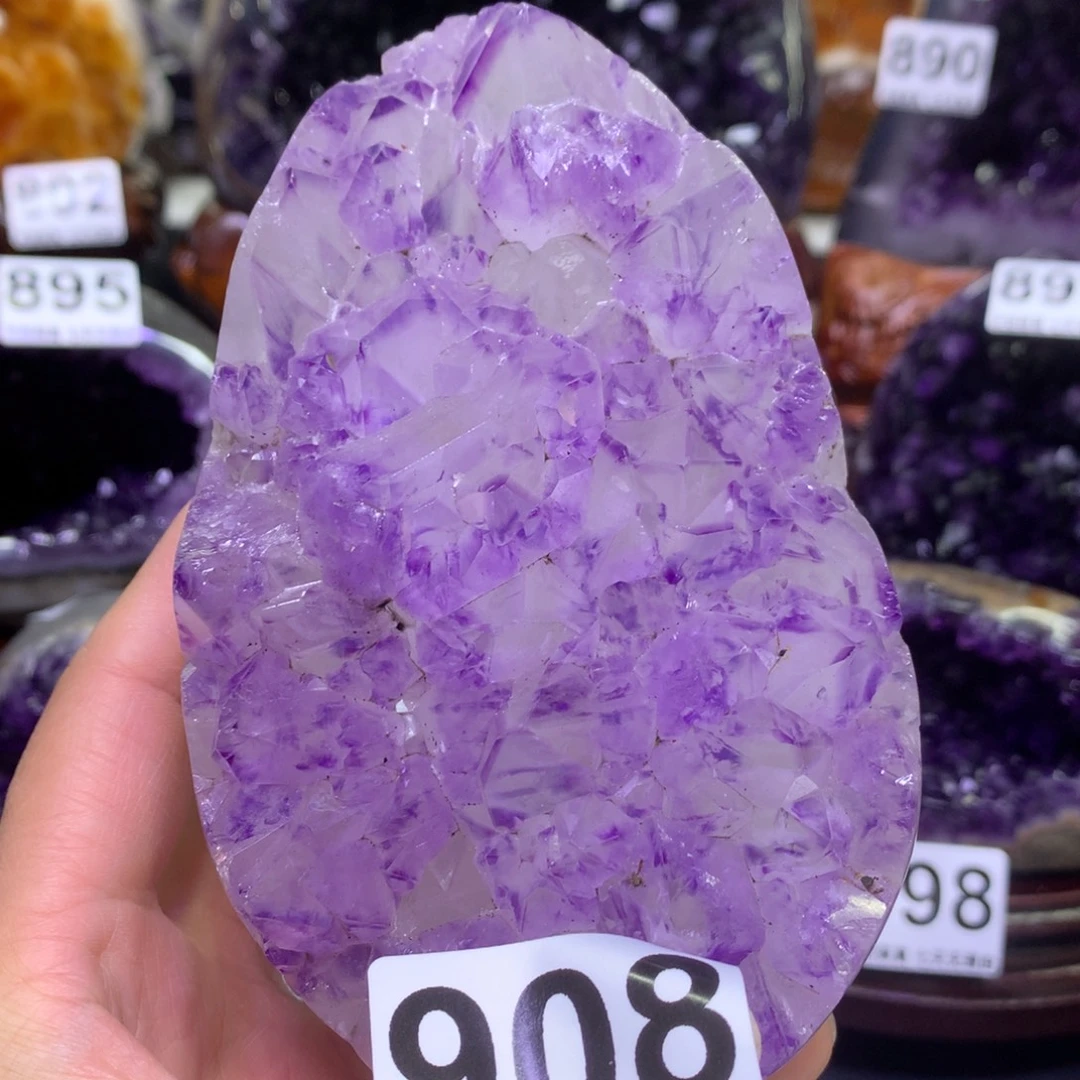 摆件紫晶未镶嵌水晶