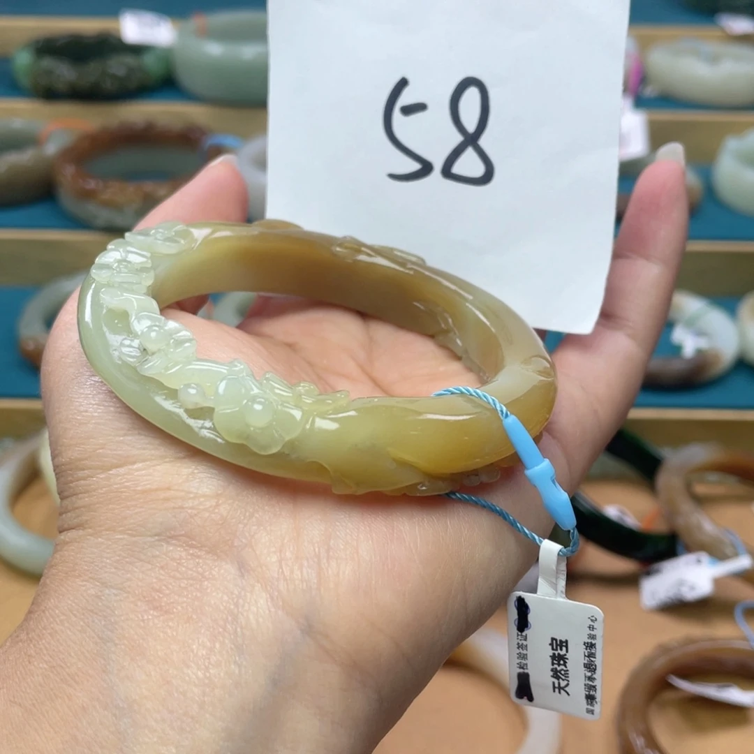 未镶嵌手镯和田玉圈口59
