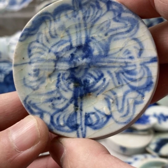 瓷片现代工艺品青花瓷片