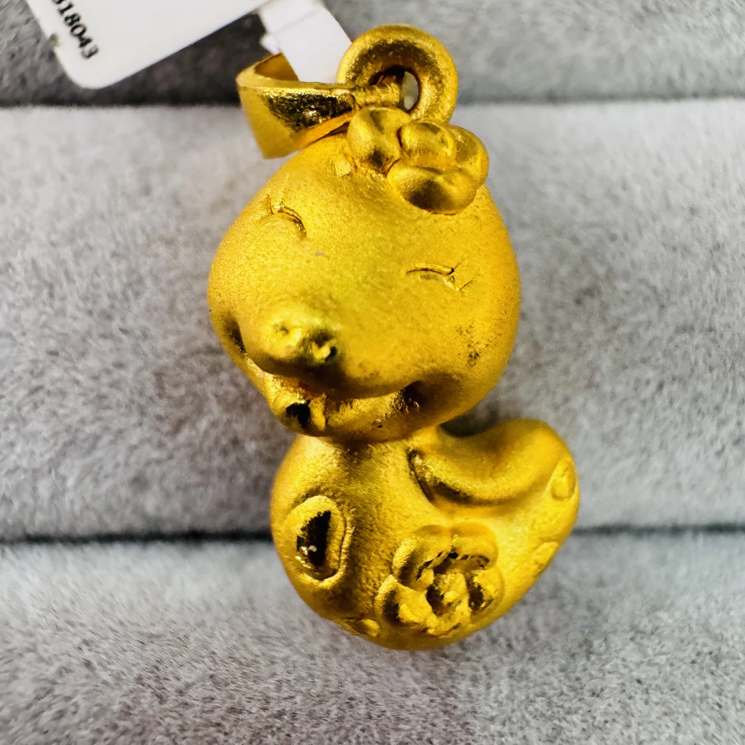 【北北专享】足金999饰品 生肖蛇吊坠 2.33 GP