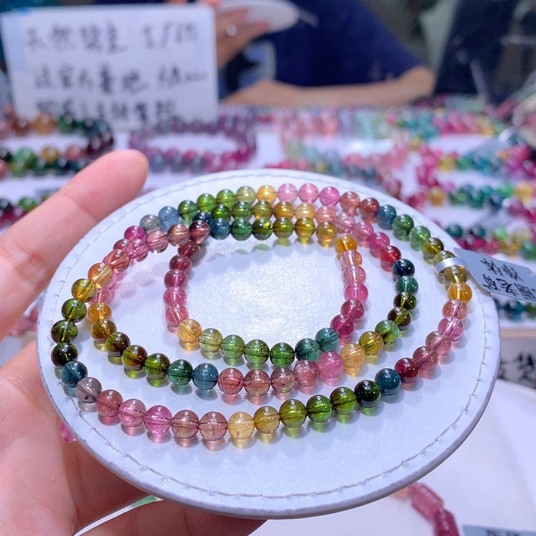 【闪购商品】未镶嵌手串碧玺5.3m净体