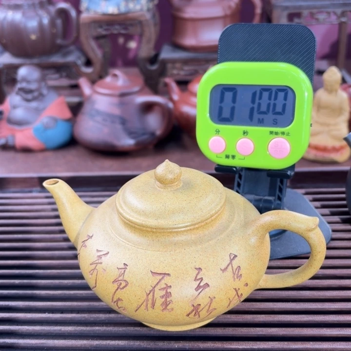 气***倍紫砂茶壶宜兴原矿黄金段