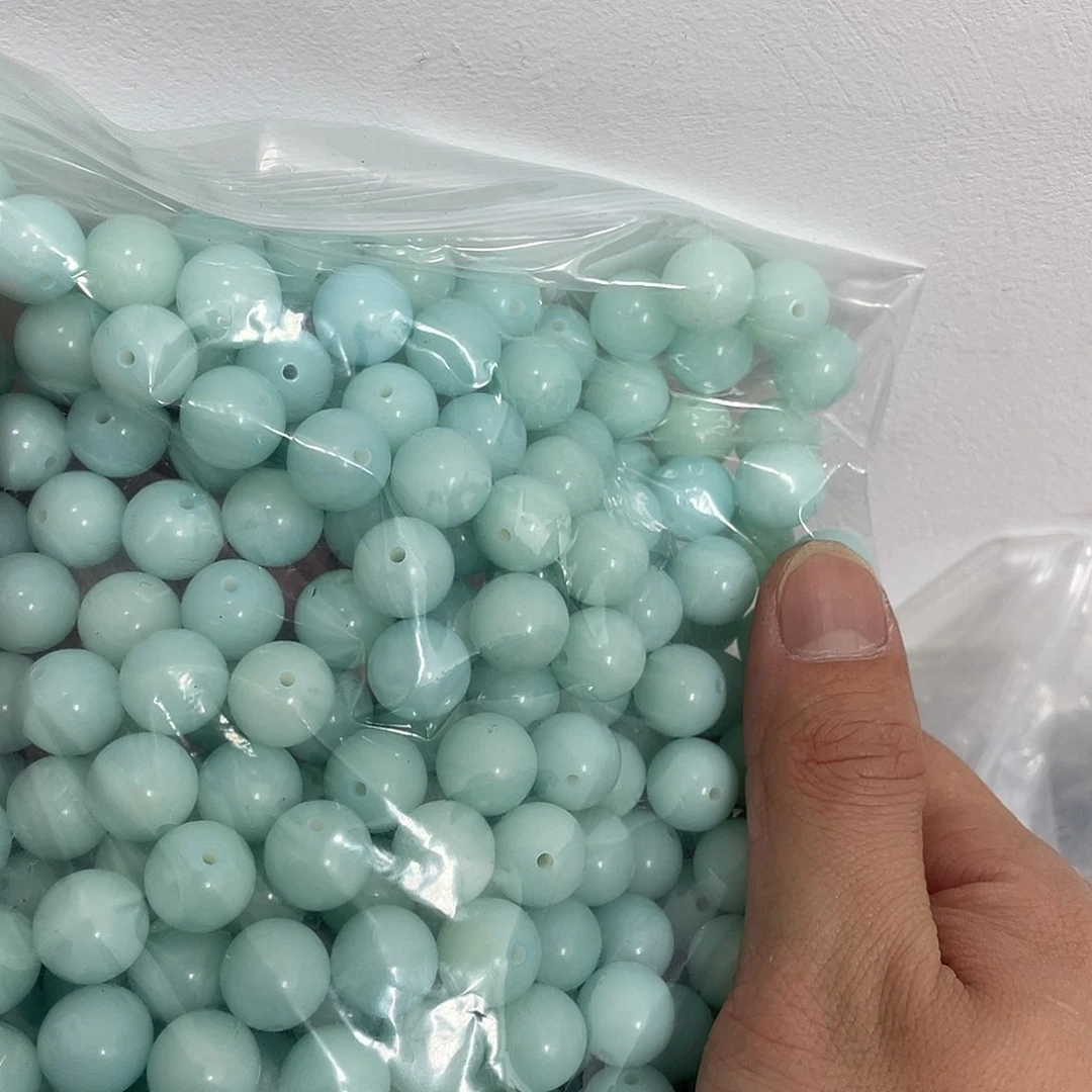 白玉菩提吊坠q12mm 100+20 冰岛蓝