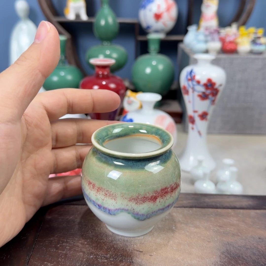 陶瓷手工小花器摆件