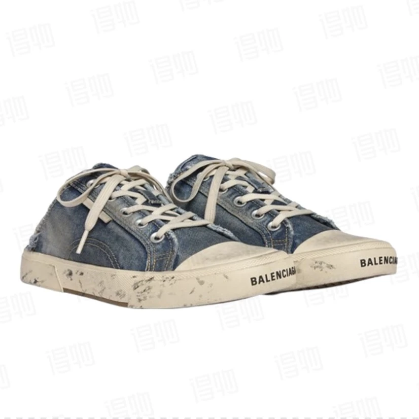 未使用 Balenciaga/巴黎世家 【白菜专属】 巴黎世家 系带牛仔半拖