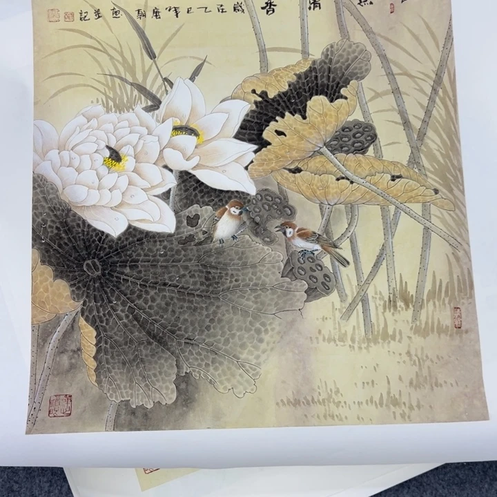 向***南国画宣纸纯手绘字画