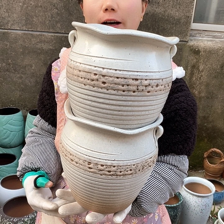 紫砂花盆正品口19高19