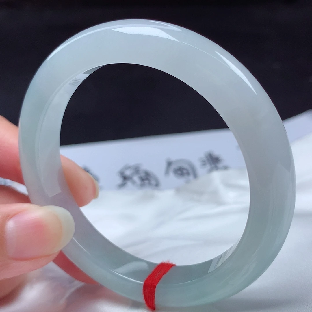 翡翠未镶嵌手镯56圈t19117