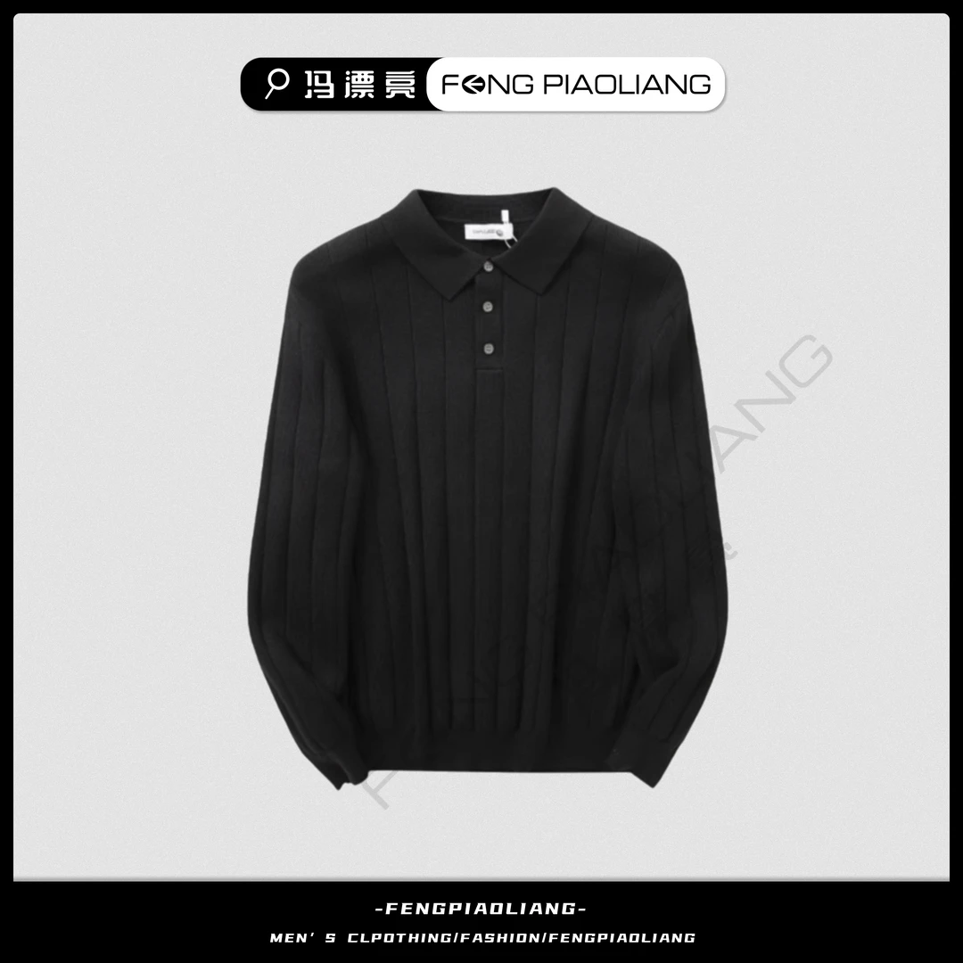 【黑色毛衣】15051秋冬简约轻奢高级宽松百搭休闲保暖情侣款毛衣