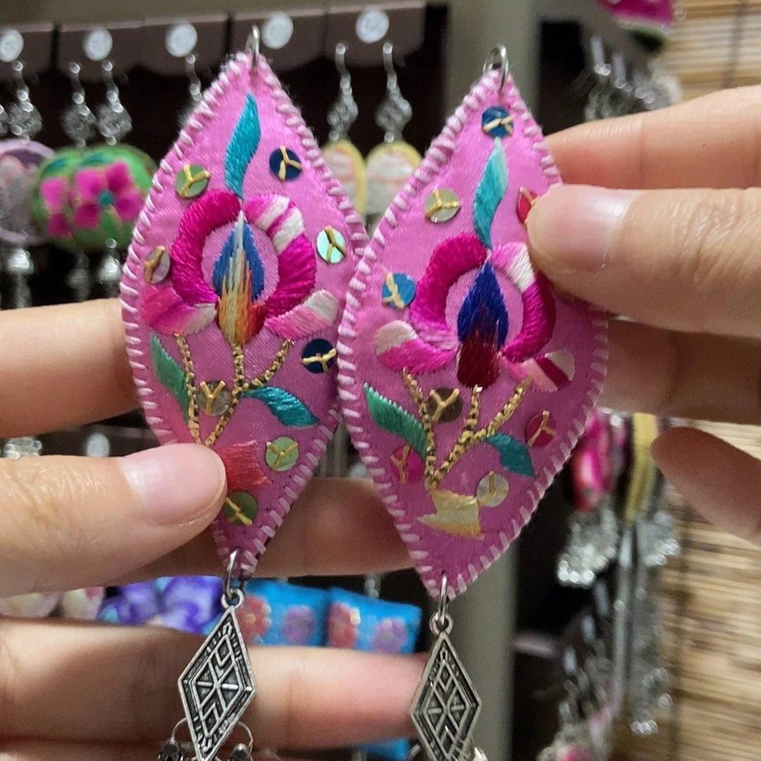 织绣耳环耳环耳环2