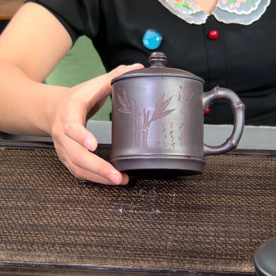 茶杯紫砂高货放漏