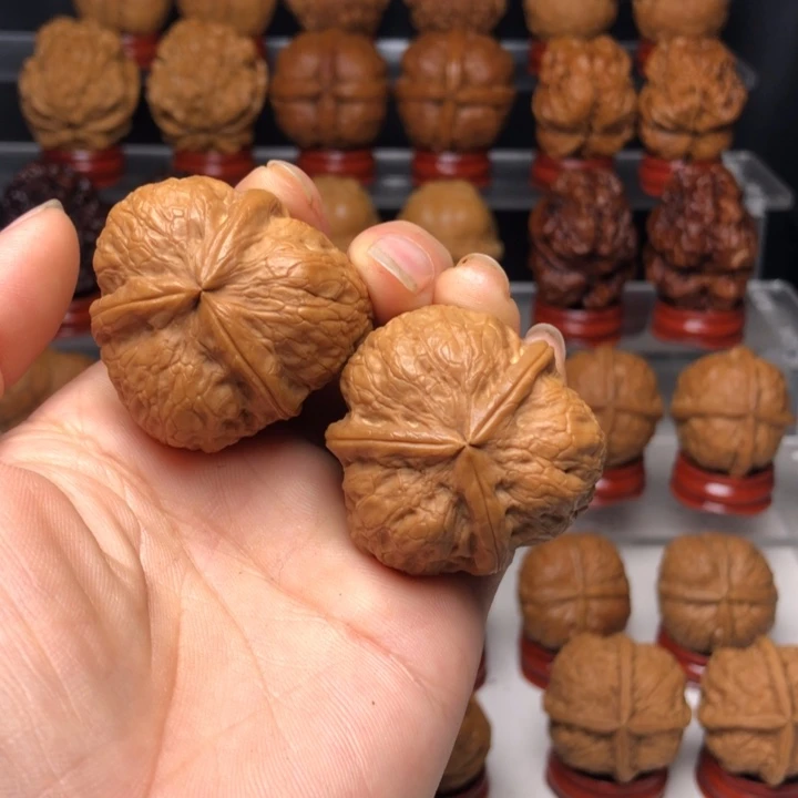 吊坠文玩核桃5三星抱月